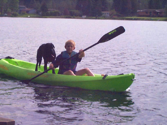 Boy on Kayak